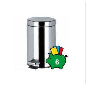 Pedaalemmer Economy 634 – 3 Liter – RVS – Ø 170 x 260, Verzenden, Nieuw in verpakking