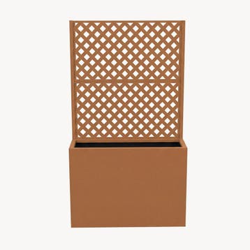 Tuinscherm Malja met plantenbak 146x83x31 cm bruin casa.pro, Verzenden, Nieuw