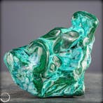 Zeer zeldzame natuurlijke chrysocolla en malachiet