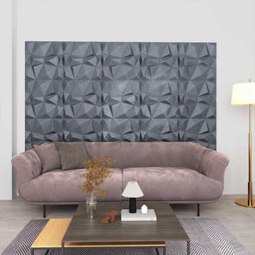 vidaXL Wandpanelen 24 st 50 x 50 cm Diamant Grijs XPS Schuim, Verzenden, Nieuw