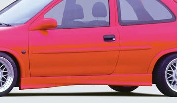 Rieger side skirt | Corsa B: 02.93-09.96 (tot model 97), 11., Auto-onderdelen, Verzenden, Nieuw, Opel