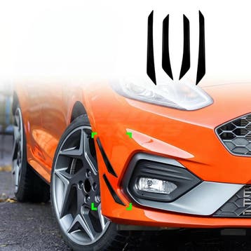 Front Bumper Canards Voor Ford Fiesta Mk8 (JA8-JR8) ST - ST, Auto-onderdelen, Ophalen of Verzenden, Nieuw