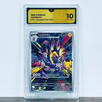 Pokémon Graded card - Toxtricity 134 - 30th Anniversary –, Nieuw
