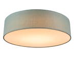 Plafondlamp groen 40 cm incl. LED - Drum LED, Huis en Inrichting, Lampen | Plafondlampen, Verzenden, Nieuw, Stof, Modern