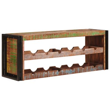 vidaXL Wijnrek Bruin 120 x 45 x 33 cm Massief gerecycled, Verzenden, Nieuw