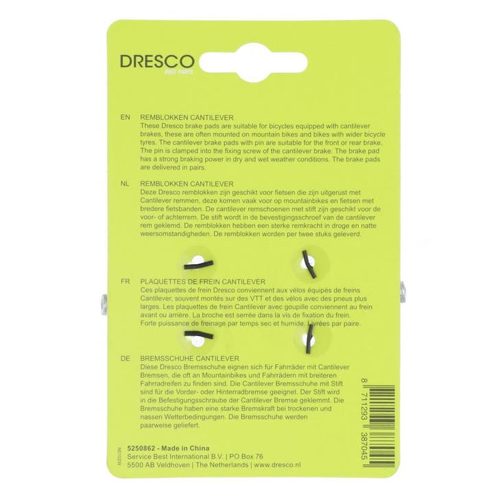 Dresco Remblokken Cantilever, Fietsen en Brommers, Fietsonderdelen, Verzenden