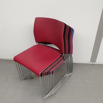 Allsteel Nimble kunststof kantinestoel - rood, zwart en blau, Ophalen of Verzenden, Nieuw