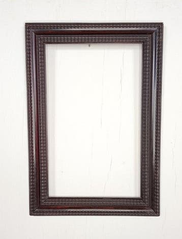 Lijst - Bladgoud, zwart eboniseerd - guilloché