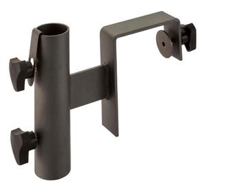 Platinum top railing 11cm, Ø38mm antraciet - Voetenbank, Nieuw