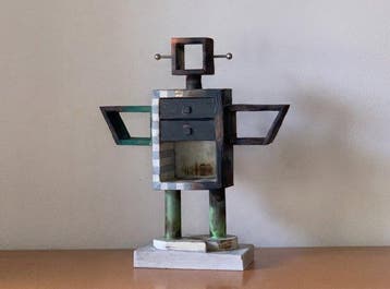 Icoon - Hout - Een miniatuursculptuur van het Ginza