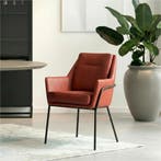 Leren eetkamerstoel Mix Duo, Huis en Inrichting, Stoelen, Ophalen of Verzenden, Nieuw, Leer, Bohemian, Industrieel, Modern, Scandinavisch