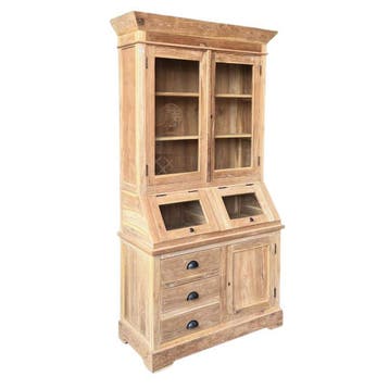 Teak grutterskast klassiek -  100 cm, Huis en Inrichting, Ophalen of Verzenden, Nieuw