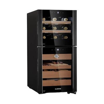 Humidor Wijnkoelkast Sigarenkast Wijnklimaatkast 89 Flessen, Zonder vriesvak, Refurbished, Ophalen of Verzenden, Minder dan 85 cm