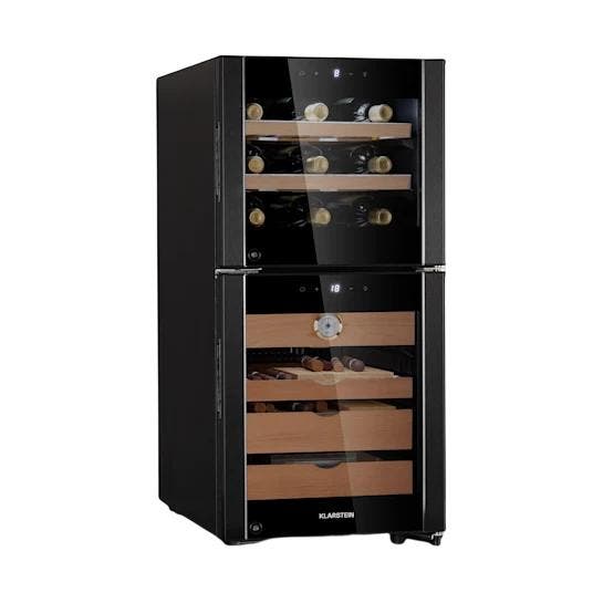 Humidor Wijnkoelkast Sigarenkast Wijnklimaatkast 89 Flessen, Witgoed en Apparatuur, Koelkasten en IJskasten, 75 tot 100 liter