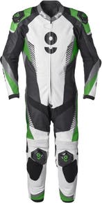 gms GRC-1 Zwart Wit Groen 1-Delig Motorpak, Nieuw met kaartje, Overall, Gms, Heren
