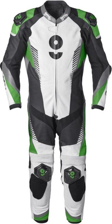 gms GRC-1 Zwart Wit Groen 1-Delig Motorpak, Motoren, Kleding | Motorkleding, Nieuw met kaartje, Overall, Gms, Heren