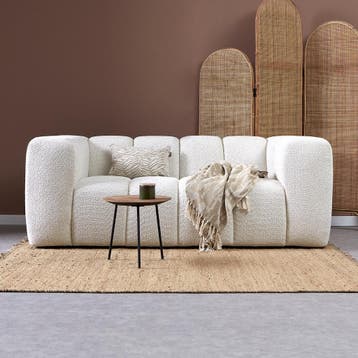 *WOONWINKEL* Design Bank Creme 2-zits, Verzenden, Nieuw