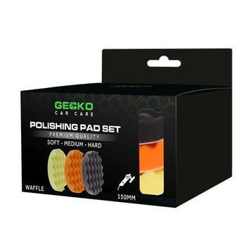 Gecko polijstpads wafel 150 mm 3-delig, Verzenden