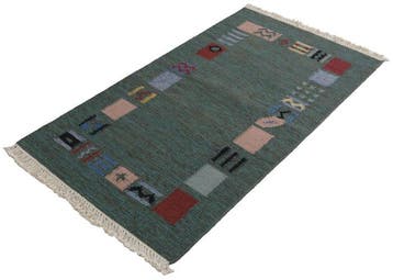 Kelim - Vloerkleed - 160 cm - 90 cm - Naturfarben, Nieuw