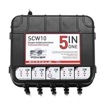 SC Power SCW 10 meervoudige lader, tot 5 accus, Ophalen of Verzenden, Nieuw