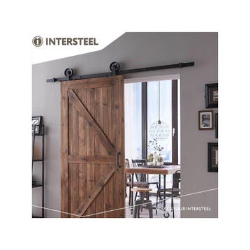 Intersteel Schuifdeursysteem Wheel Top - mat zwart, Verzenden, Nieuw