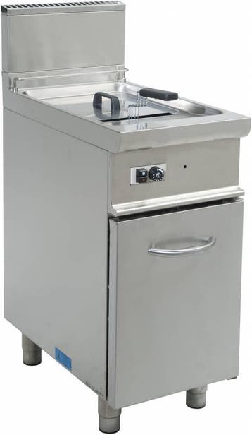 Gasfritteuse met Onderstel met Deur 17 Liter Saro, Zakelijke goederen, Verzenden, Nieuw in verpakking