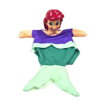Vintage Disney handpop Ariel uit De Kleine Zeemeermin,, Verzenden, Gebruikt
