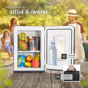 2dekans | tectake® Mini-Autokoelkast - Draagbare minibar 14L, Ophalen of Verzenden, Gebruikt