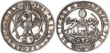 Duitsland, Augsburg. Augsburg Stadt. Doppelter Reichstaler