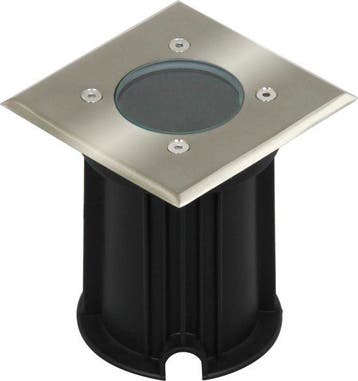 Smartwares 5000.459 LED grondspot buiten geborsteld staal, Verzenden