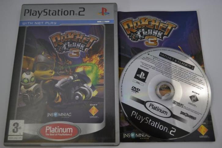 Ratchet & Clank 3 - Platinum (PS2 PAL), Spelcomputers en Games, Games | Sony PlayStation 2, 1 speler, Zo goed als nieuw, Verzenden