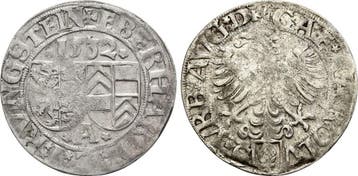 Batzen mit Titel Karls V 1532 Augsburg Reichsmuenzstaette..., Verzenden