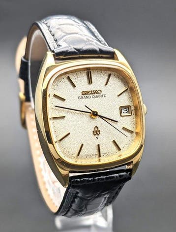Seiko - Grand Quartz - Gold Tone Tonneau - JDM - Zonder