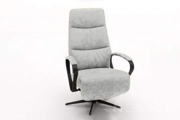 Relaxfauteuil Hitzum - relaxfauteuils - Zilver, Huis en Inrichting, Nieuw, Stof