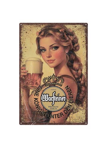 Warsteiner Metalen Wandbord, Ophalen of Verzenden, Nieuw