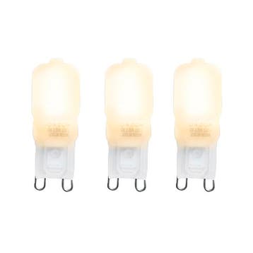Set van 3 G9 LED lampen CUTE PC 2W 200 lm 2700K, Verzenden, Nieuw