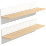 TRUUSK Zwevende Wandplanken Set - 2-delige Wandplank - Voor, Verzenden, Nieuw
