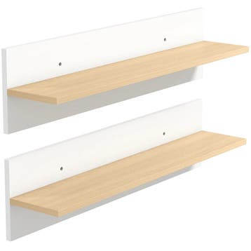 TRUUSK Zwevende Wandplanken Set - 2-delige Wandplank - Voor, Verzenden, Nieuw
