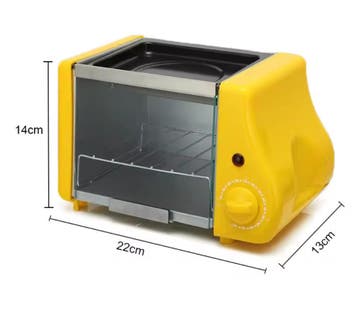 Mini Elektrische Oven 1.5L Grill Broodrooster met Timer, Witgoed en Apparatuur, Ovens, Verzenden, Nieuw