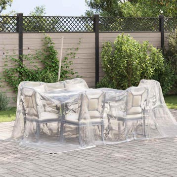 vidaXL Zeildoek 140 gsm Transparant 5 × 3,5 m PE, Verzenden, Nieuw