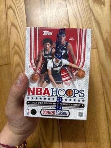 2025/26 Topps NBA Hoops NBA Basketball Stars Originele, Nieuw
