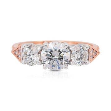 Ring - 18 karaat Roségoud - 2.77ct. tw. Diamant (Natuurlijk), Nieuw