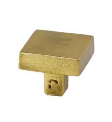 Meubelknop Jolie Carre 30 mm antiek goud, Verzenden, Nieuw