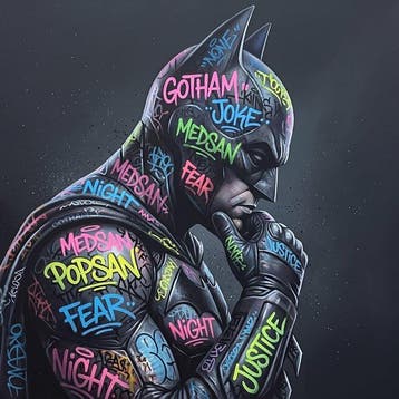 MEDSAN - Graffiti Batman () - UNIQUE WORK