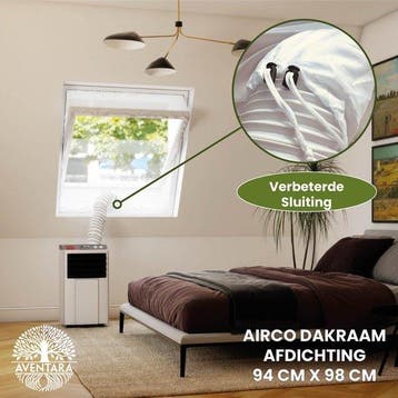 Airco Dakraam Afdichting - 94 x 98 cm – Geschikt voor Inbouw, Verzenden, Nieuw