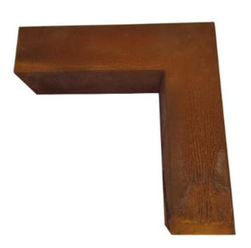 Cortenstaal Opsluitband Hoekstuk 20 x 5.2 x 6 cm, Verzenden, Nieuw