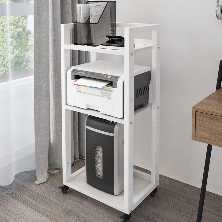 3-laags Printermeubel | 58% Korting Nu!, Huis en Inrichting, Kasten | Computermeubels, Minder dan 40 cm, Nieuw, Metaal, Minder dan 70 cm