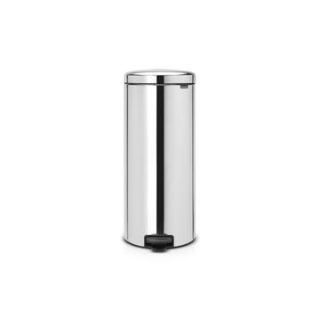 Brabantia Pedaalemmer newIcon 30 ltr - RVS, Huis en Inrichting, Woonaccessoires | Prullenbakken, Verzenden, Nieuw