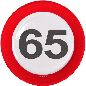 65 Jaar Verkeersbord Borden - 8 stuks, Ophalen of Verzenden, Nieuw