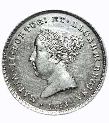 Portugal. Maria II. 100 Reis -1953 (Zonder minimumprijs)
